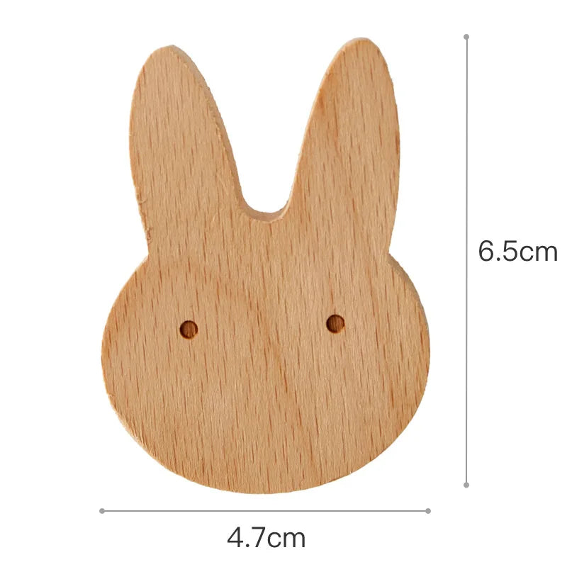 Patère murale enfant en bois - Les Animio