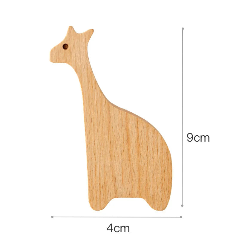 Patère murale enfant en bois - Les Animio