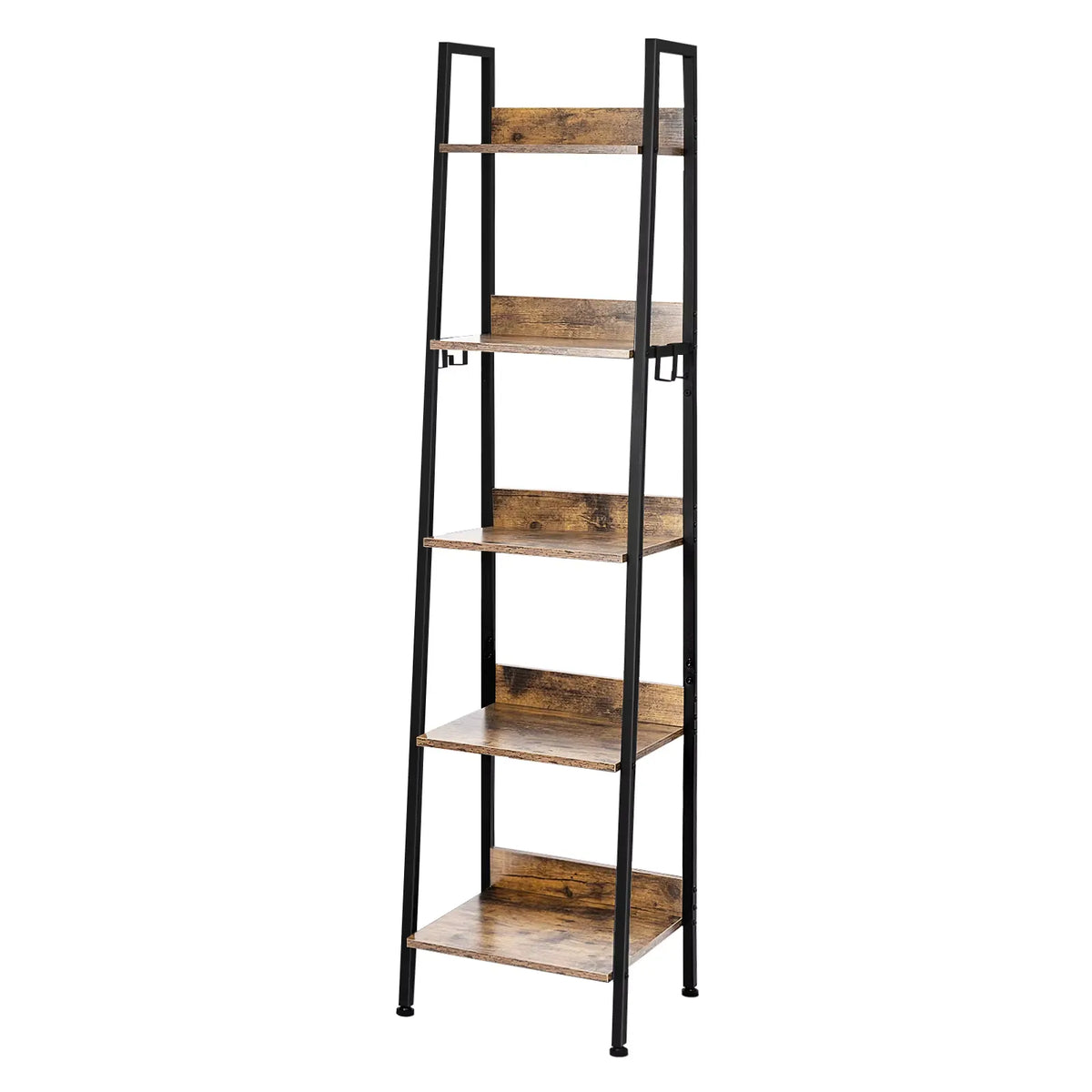 Bibliothèque échelle 5 niveaux en MDF et métal Le Inclinio