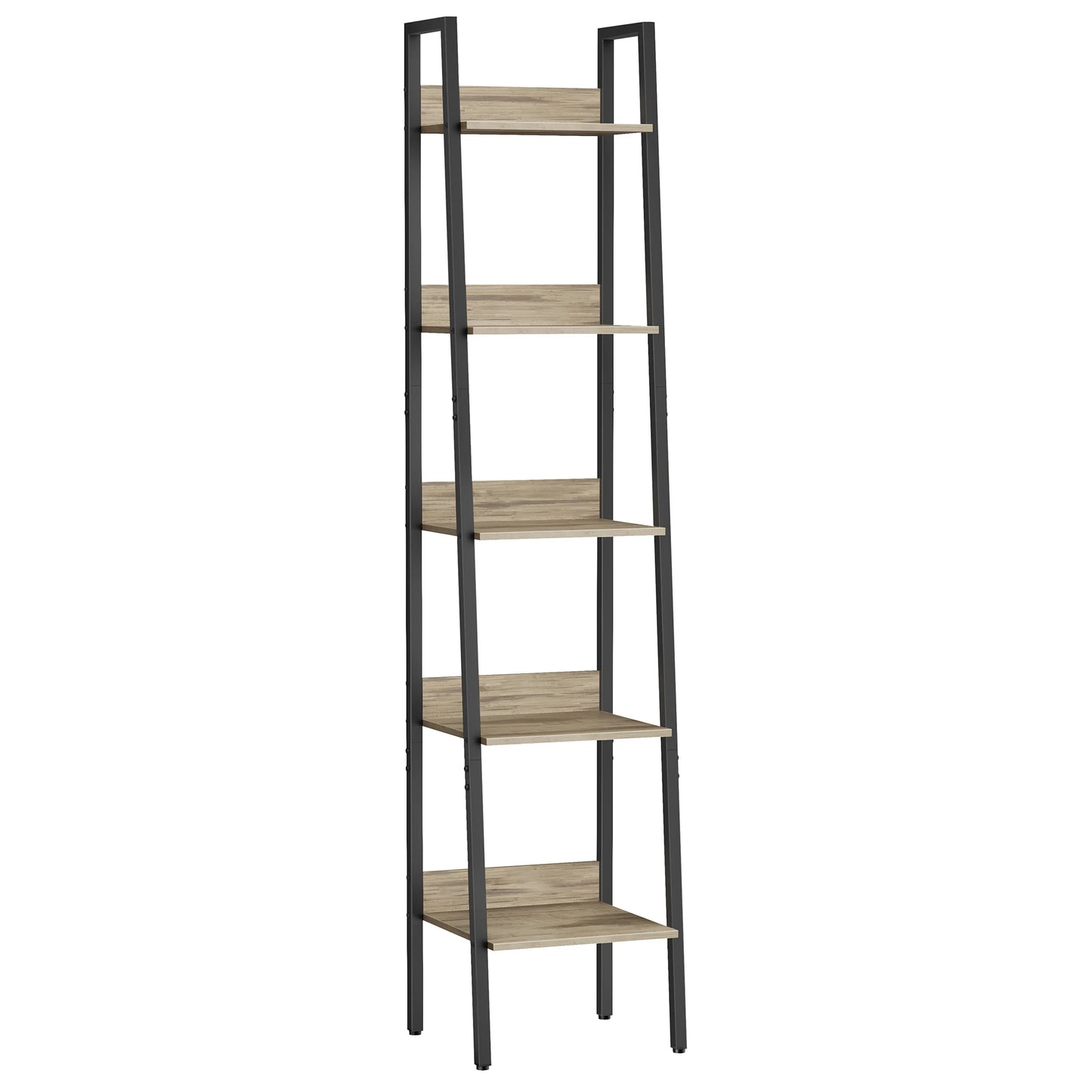 Bibliothèque échelle 5 niveaux bois et métal - Le Inclinio