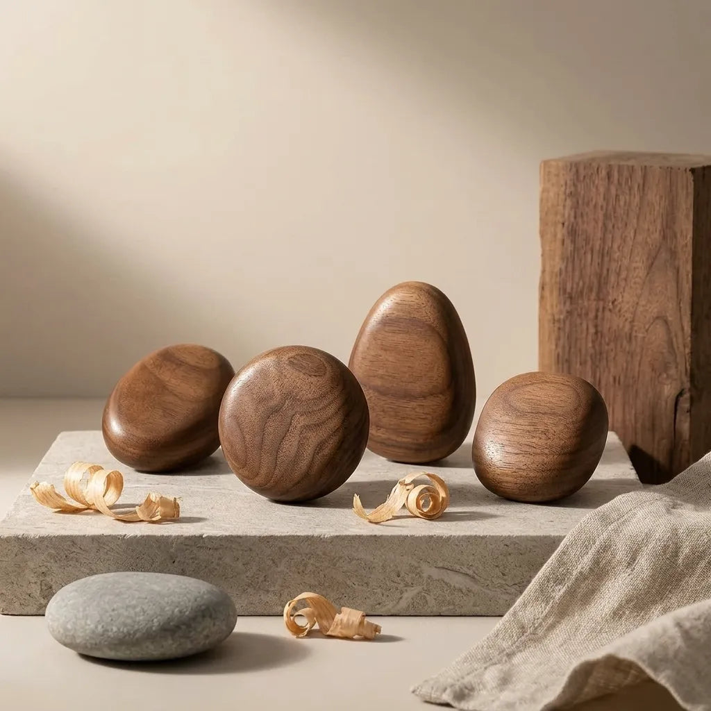 Patère design pour entrée en bois massif - Le Knobio