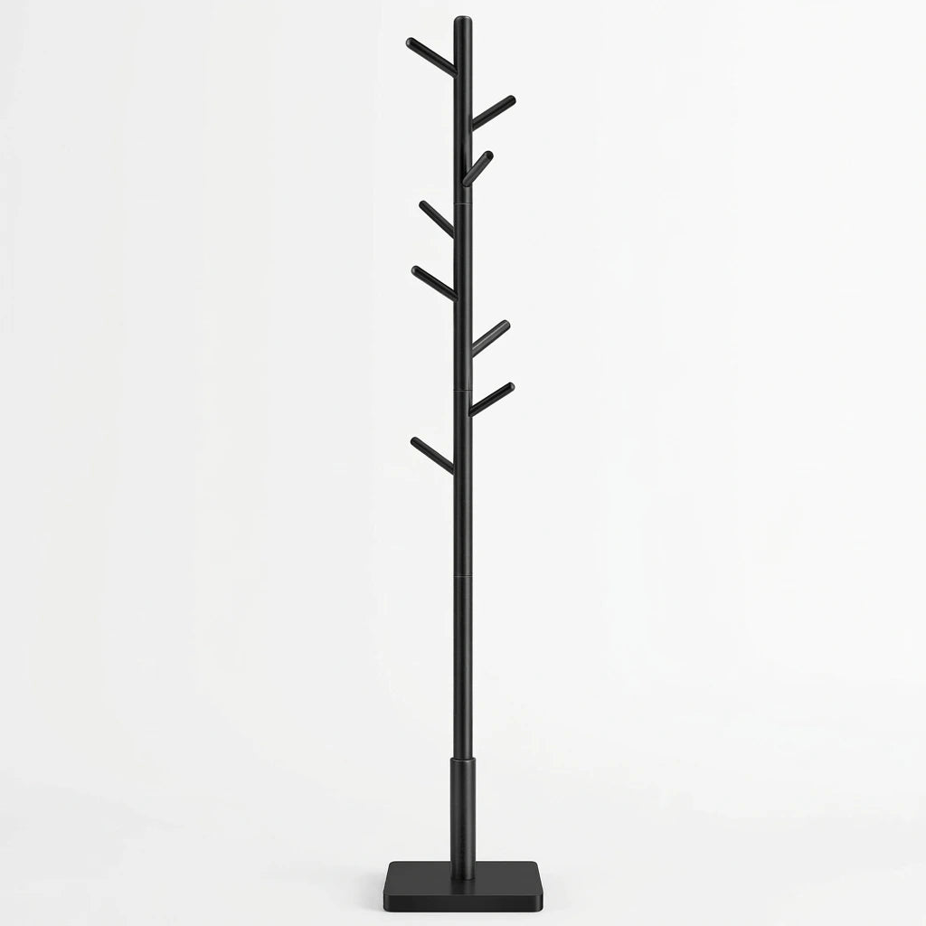 porte manteau cactus style scandinave en bois noir