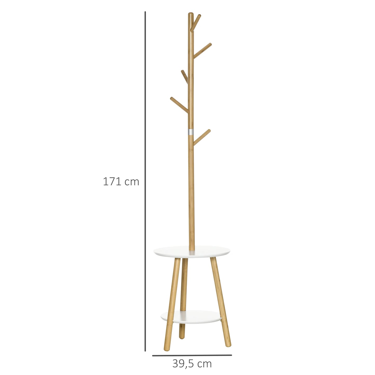 Porte manteau sur pieds design en bois