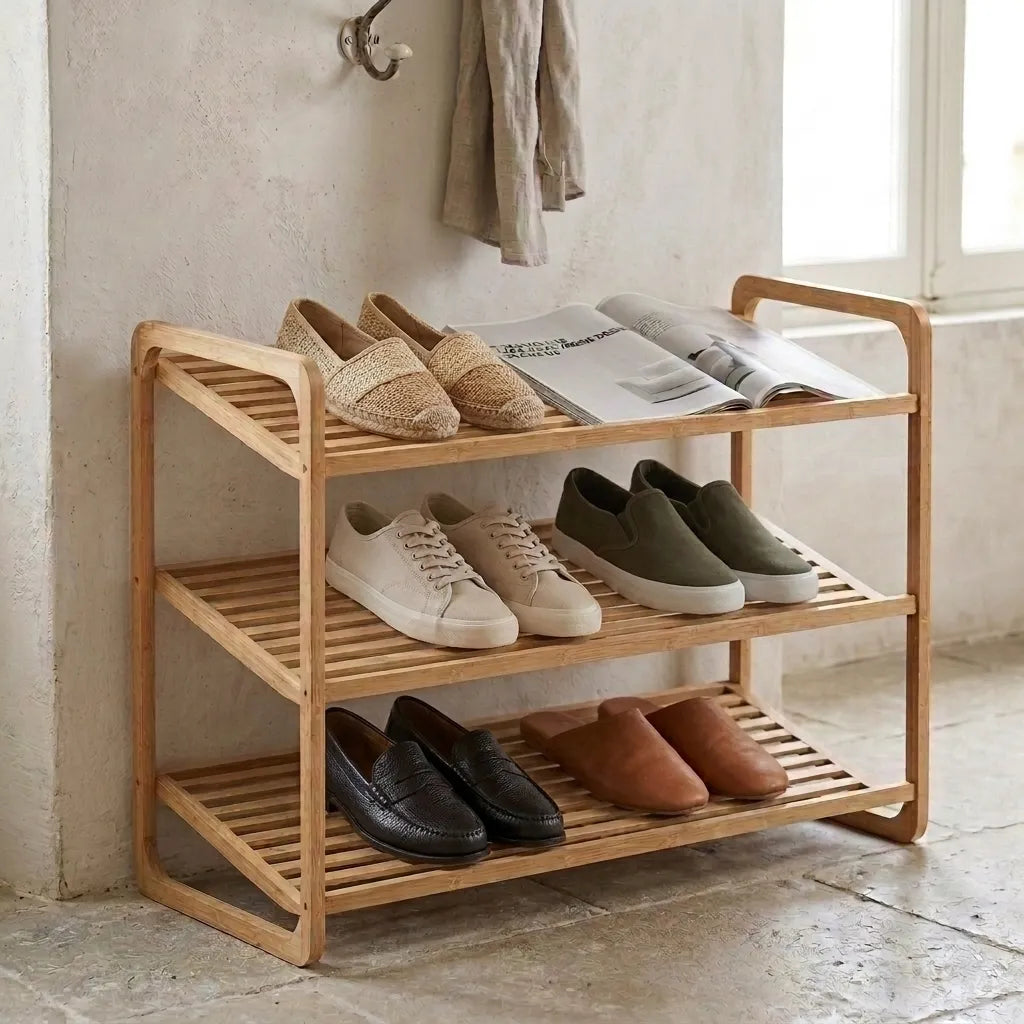 Support à chaussures en bambou pour 12 paires de chaussures - Le Terzio