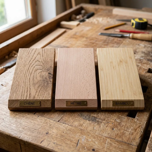 trois échantillons de bois