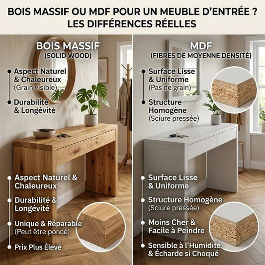 bois massif ou mdf