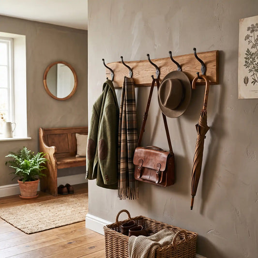 le bois naturel pour le porte manteau