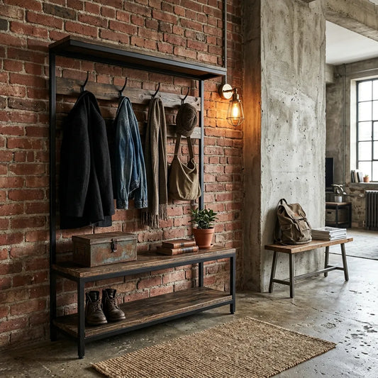 une entrée style industrielle