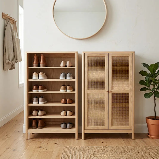 rangement chaussures ouvert ou fermé