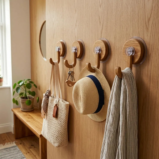 des patères en bois sans perçage