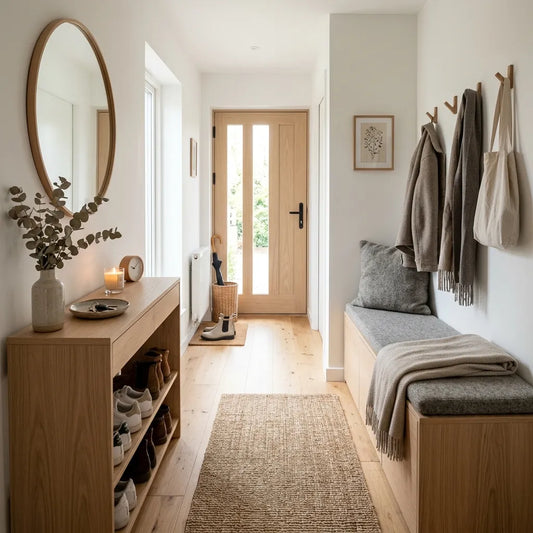 style scandinave dans une entrée