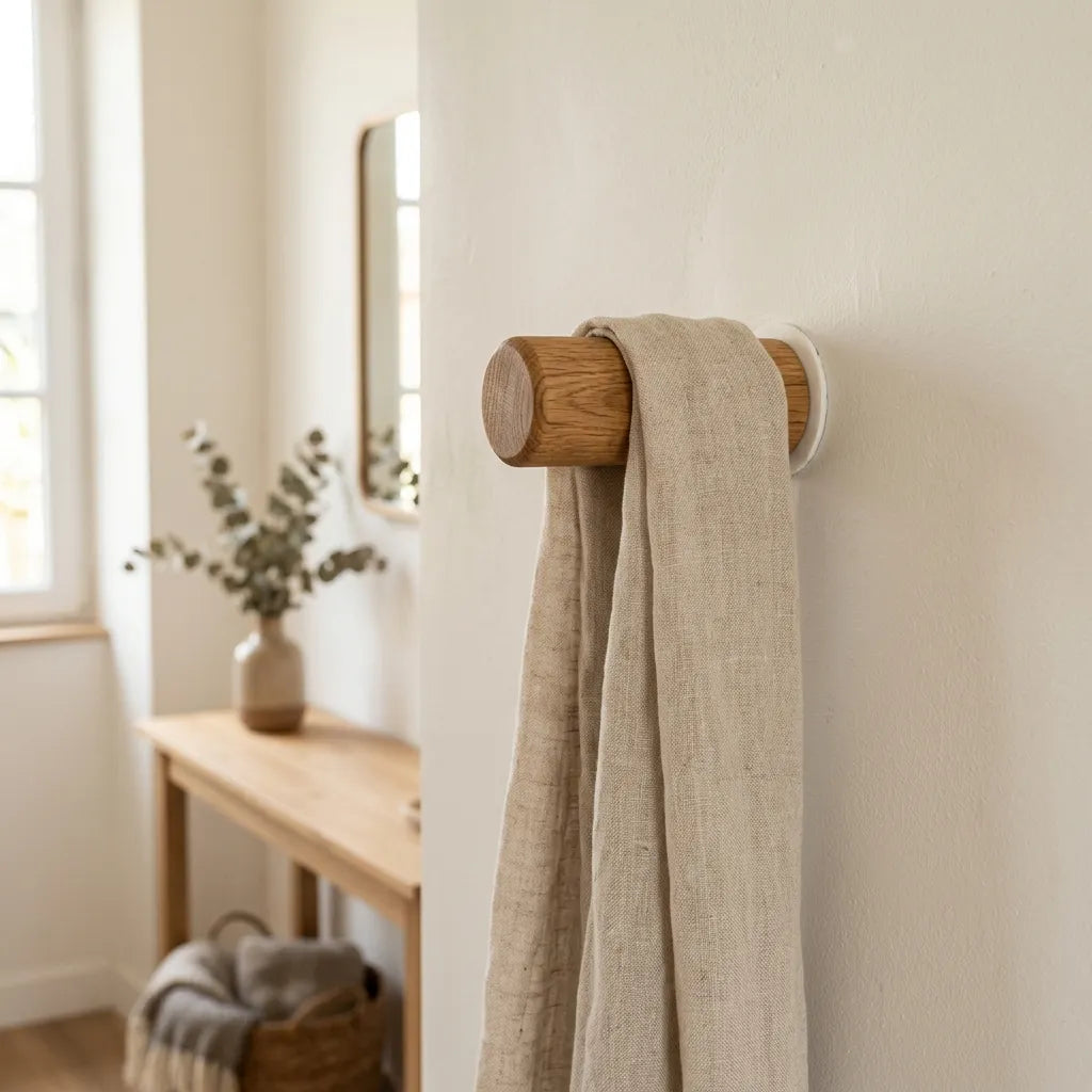 patère en bois sans perçage