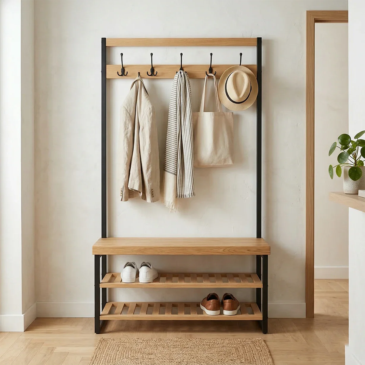 porte manteau style meuble pour chaussures