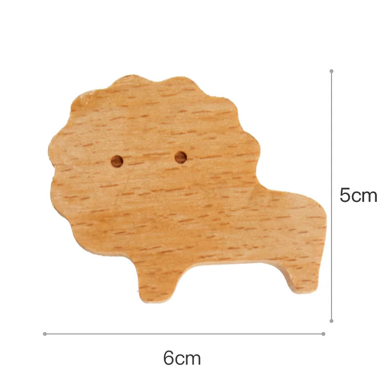 Patère murale enfant en bois - Les Animio