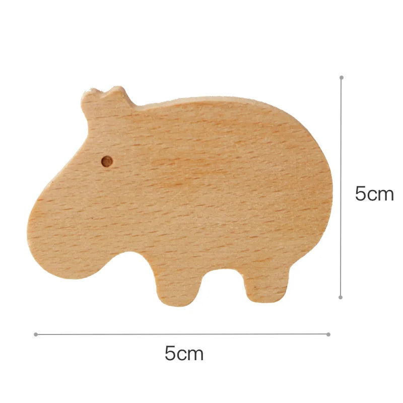 Patère murale enfant en bois - Les Animio