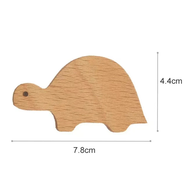 Patère murale enfant en bois - Les Animio