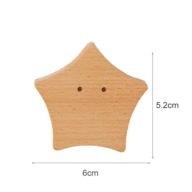 Patère murale enfant en bois - Les Animio