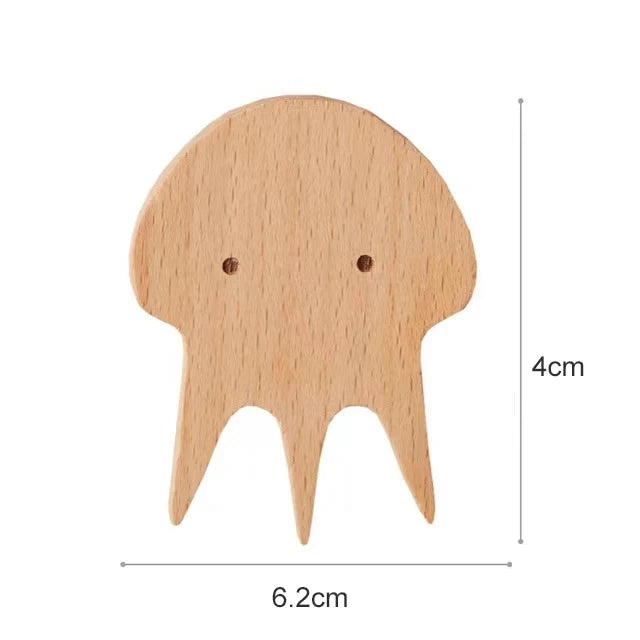 Patère murale enfant en bois - Les Animio