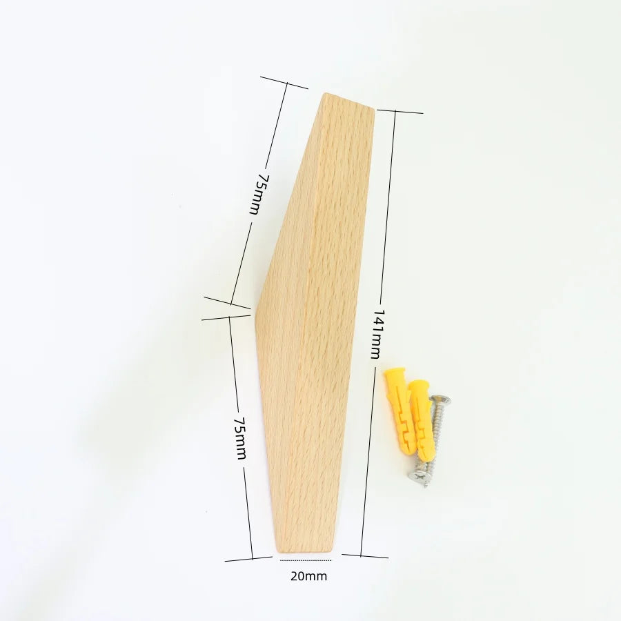 Patère bois triangle mural en bois - Le Bladeio
