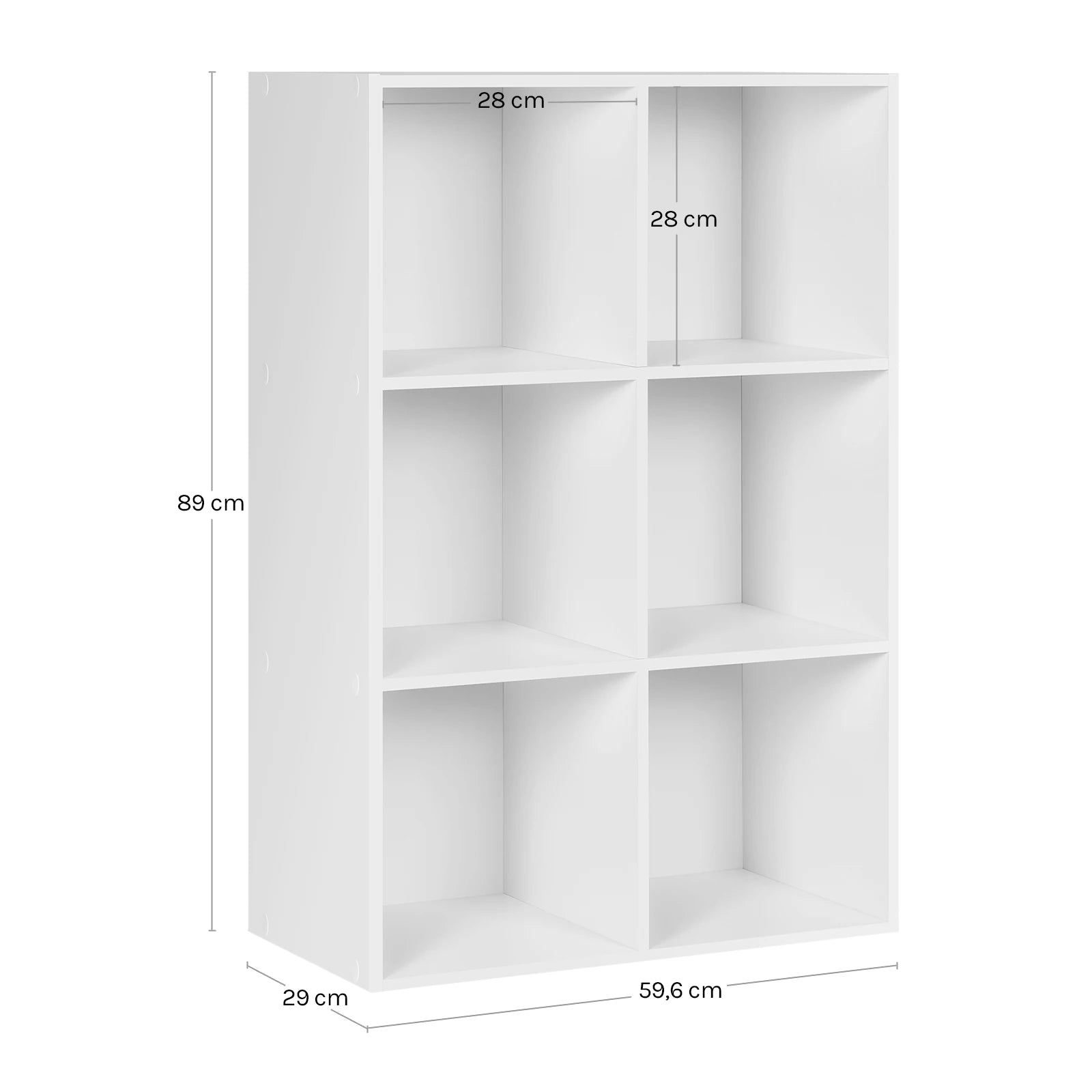 Meuble de rangement 6 cases en bois - Le Hexio