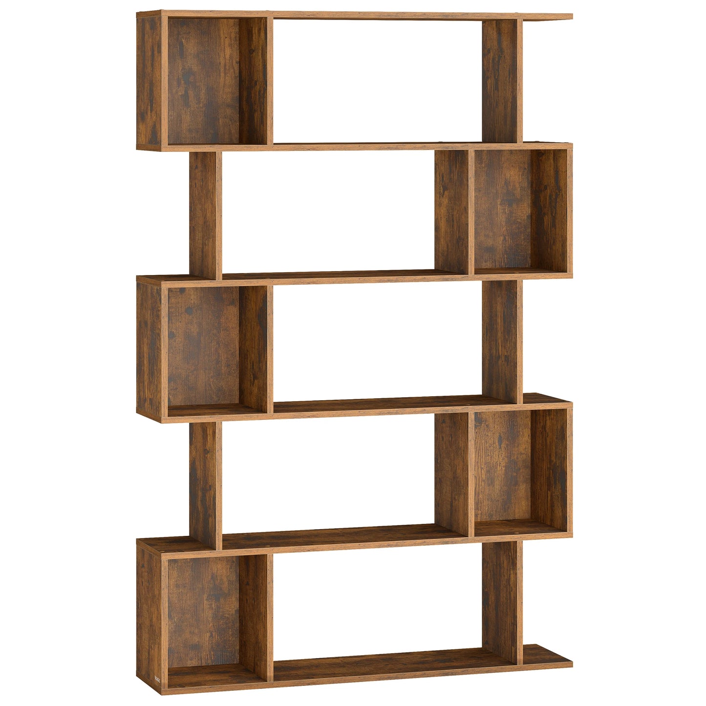 Meuble bibliothèque étagère 5 niveaux compartiments bois - Le Cubikio