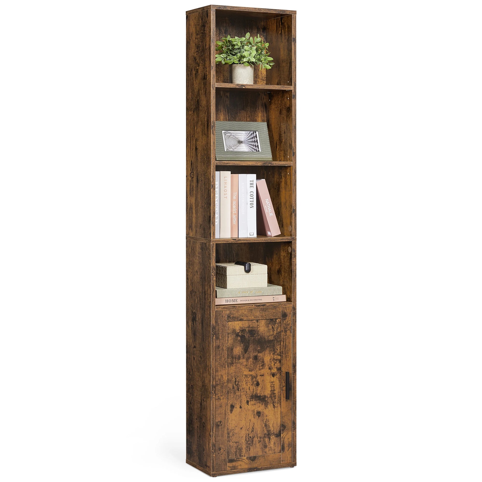 Colonne de rangement en bois avec porte - Le Portelio