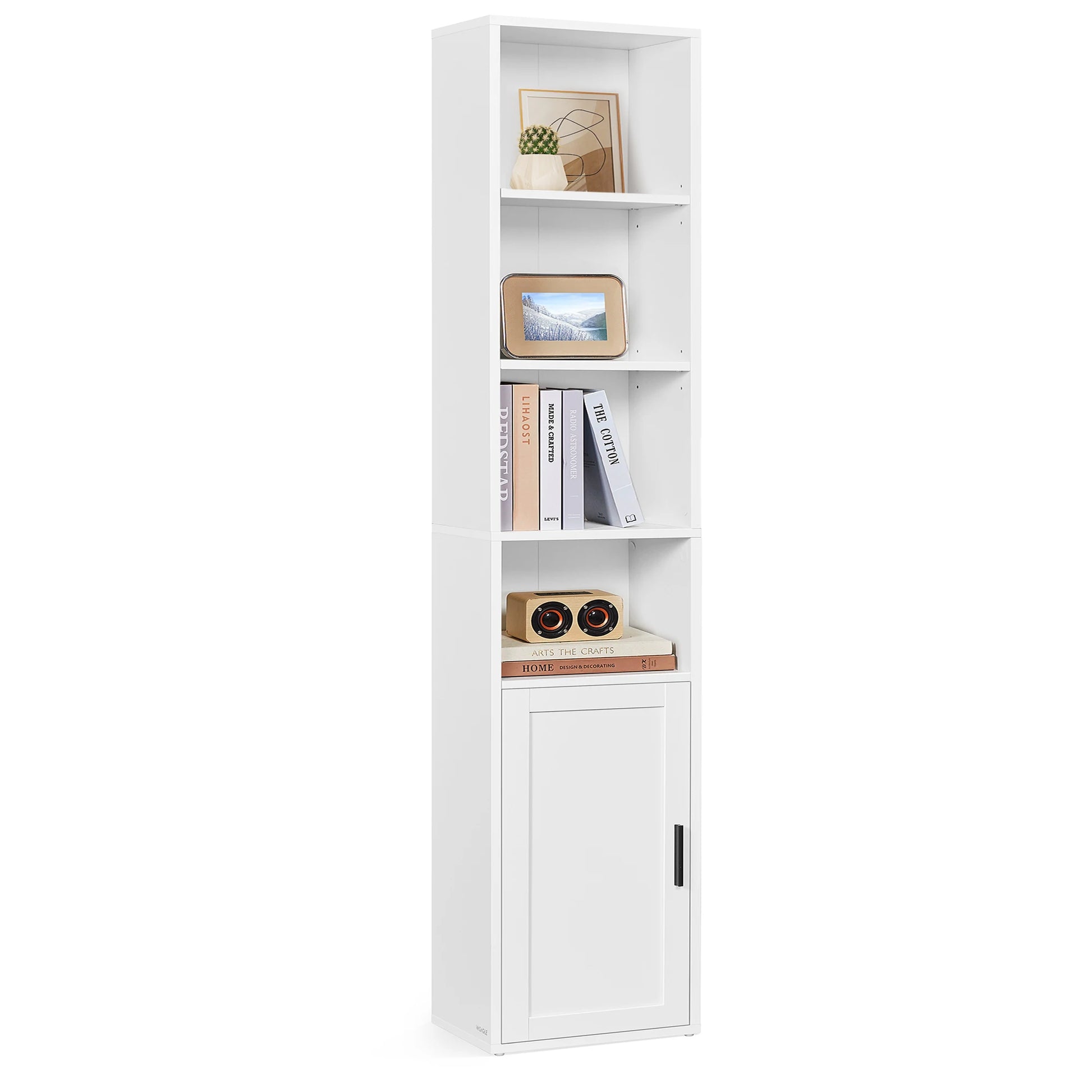 Colonne de rangement en bois avec porte - Le Portelio
