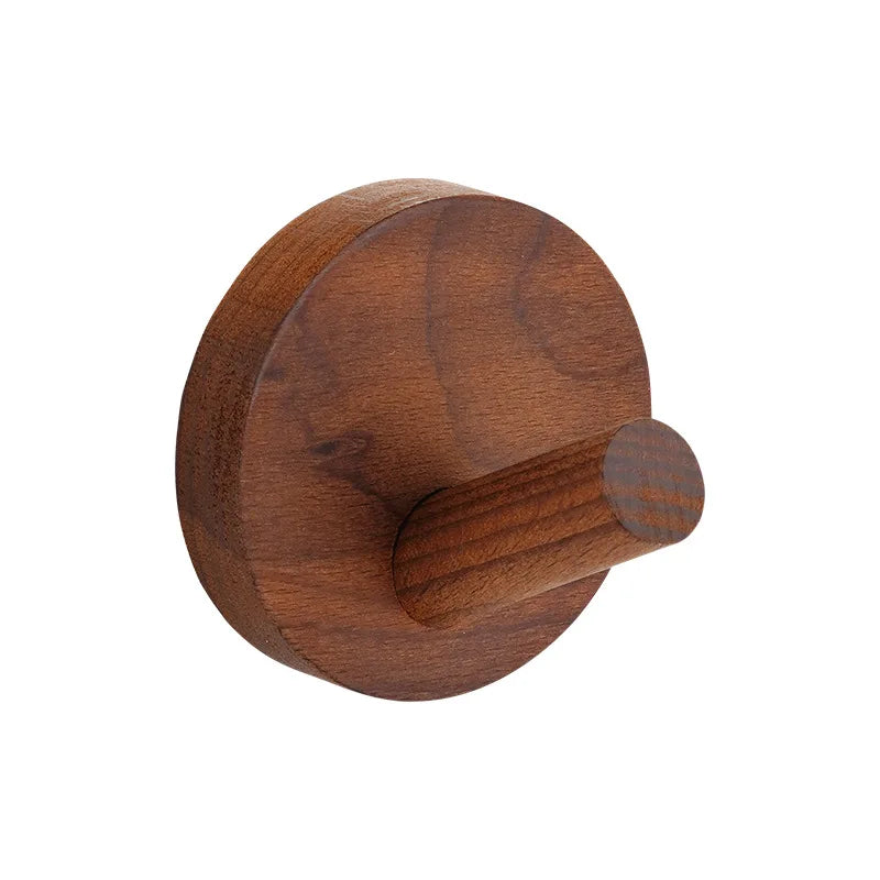 patère murale ronde en bois