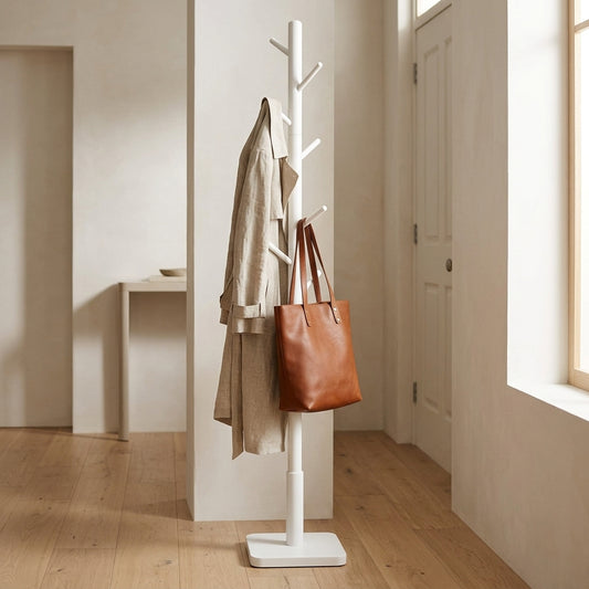 porte manteau cactus style scandinave en bois blanc