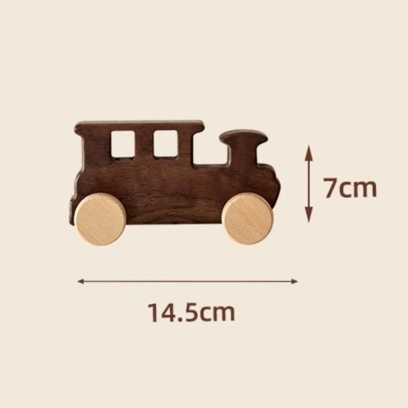Porte-manteau mural décoratif en bois forme locomotive - Le Trainio