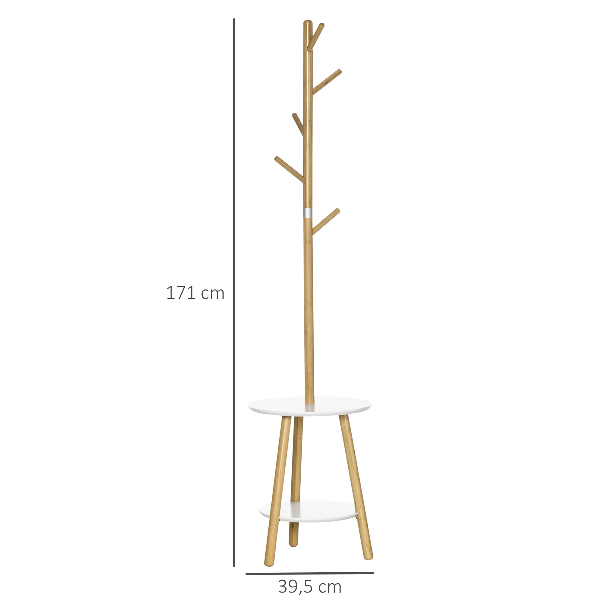 Porte manteau sur pieds design en bois 