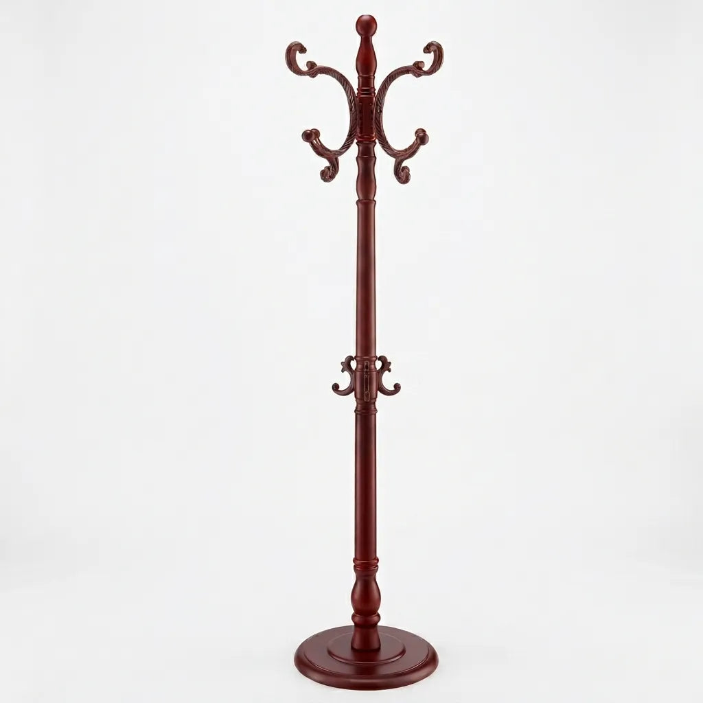 Porte-manteau sur pied perroquet classique en bois - Le Victoreo